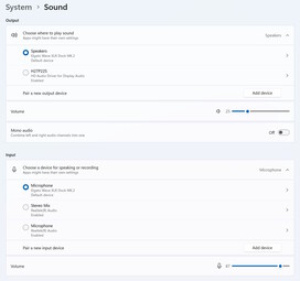 Plug-and-play audioeszközként regisztrálódik