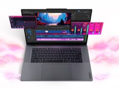 A Lenovo Yoga Pro 9i Aura Edition (2026) 16 hüvelykes Tandem OLED panellel rendelkezik. (Kép forrása: Lenovo)