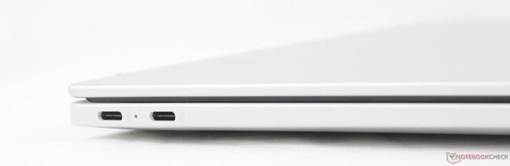 Balra: 2x USB-C w/ DisplayPort 1.4a + Power Delivery (10 Gbps)