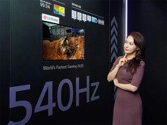 Az LG Display által megosztott kép egy vélhetően új 27 hüvelykes WOLED panelről. (Kép forrása: LG Display)