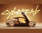 Egy promóciós Tesla CyberCab-videóból származó képernyőfelvétel, amely a jármű oldalnézetét mutatja