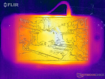 Játékfelületi hőmérsékletek (elöl)