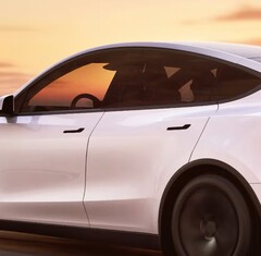 Egy Tesla Model Y az ajtókilincseket mutatja (Kép forrása: Tesla)