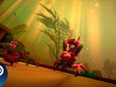 Játék közbeni screenshot az Another Crab's Treasure-ből, amely a környezetet és a játékmenetet mutatja be. (Kép forrása: Steam - szerkesztve)