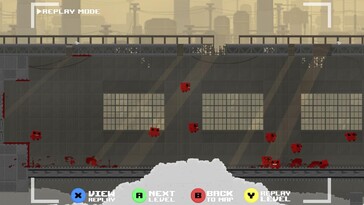A képen: A Super Meat Boy játékmenetéről készült screenshot.