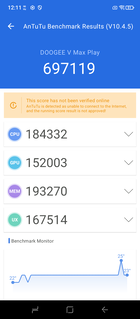 AnTuTu 10 teljesítményteszt (Kép forrása: Pillanatkép - Sergey Tarasov - Notebookcheck)