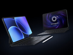 A Pad 8 és a Pad 8 Pro a Xiaomi hivatalos billentyűzetével és tolltartó kiegészítőivel. (Kép forrása: Xiaomi)