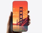 Egy 2023-as render, amely egy keret nélküli iPhone-t mutat, amely úgy néz ki, mint egy üveglap. (Kép forrása: Ice Universe on X)