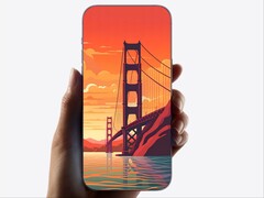 Egy 2023-as render, amely egy keret nélküli iPhone-t mutat, amely úgy néz ki, mint egy üveglap. (Kép forrása: Ice Universe on X)
