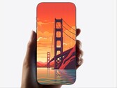 Egy 2023-as render, amely egy keret nélküli iPhone-t mutat, amely úgy néz ki, mint egy üveglap. (Kép forrása: Ice Universe on X)
