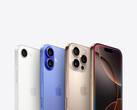 Promóciós kép, amelyen az összes iPhone 16 változat kamerája látható szürke háttér előtt. (Kép forrása: Apple)