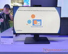Az Asus ExpertCenter P600 AiO akár 50 TOP-os NPU-val rendelkező CPU-val is konfigurálható. A képen a 27 hüvelykes modell. (Kép forrása: Notebookcheck)