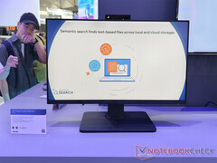 Az Asus ExpertCenter P600 AiO akár 50 TOP-os NPU-val rendelkező CPU-val is konfigurálható. A képen a 27 hüvelykes modell. (Kép forrása: Notebookcheck)