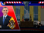 Az „Electoral Carnage” című játékban híres amerikai elnökök szállnak szembe egymással szatirikus 2D-s csatákban.