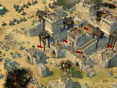 A Stronghold Crusader 2 című játékból származó kép, amelyen egy vár látható.