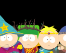A fiúk csatára készülnek a South Parkban: The Stick of Truth, mindegyikük felölti a fantázia szerepét - varázsló, druida, paladin és harcos (Kép forrása: via South Park Wiki / Fandom, feltöltötte: Gastropod - © Ubisoft / South Park Digital Studios)