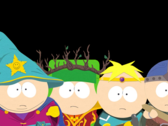 A fiúk csatára készülnek a South Parkban: The Stick of Truth, mindegyikük felölti a fantázia szerepét - varázsló, druida, paladin és harcos (Kép forrása: via South Park Wiki / Fandom, feltöltötte: Gastropod - © Ubisoft / South Park Digital Studios)
