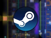 A játék űrállomását bemutató kép: Beyond és a Steam logó. (Kép forrása: Steam)