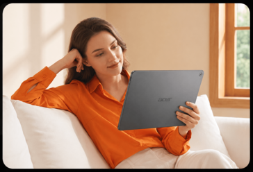 Az Acer A543 táblagép használat közben