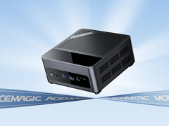 Az F5A elővásárlási ára az ACEFANF5A kedvezménykóddal 639 dollárról indul. A képen a mini PC promóciós képe. (Kép forrása: Acemagic)