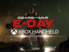 Az Xbox Handheld logója a Gears of War: E-Day szalagcímén