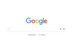 A Google Search kezdőlapjának képernyőképét egy X-felhasználótól, amelyen az új AI Mode gomb látható. (Kép forrása: @glenngabe on X)
