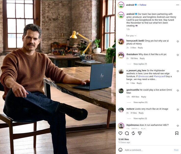 A projekt Instagram-oldala