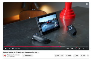 Régi YouTube videólejátszó felhasználói felület (Kép forrása: Kristen Spradiln / Notebookcheck)