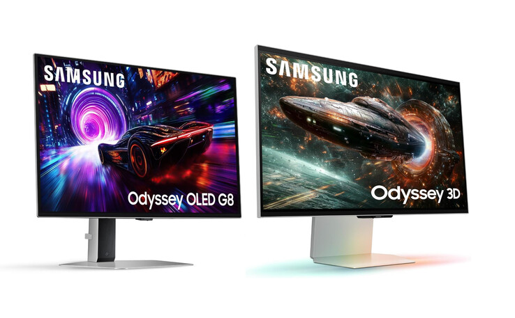 Az Odyssey G81SF és az Odyssey 3D G90XF balról jobbra. (Kép forrása: Samsung)