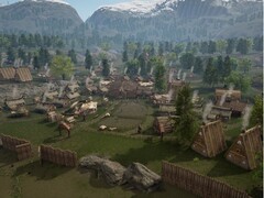 A Vikingek Földjén található városról készült kép.