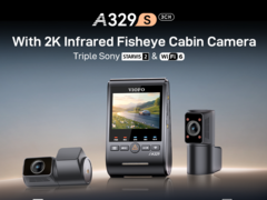 A VIOFO A329S 3CH dash cam akár 4K/60 fps felvételek rögzítésére is képes (Kép forrása: VIOFO)