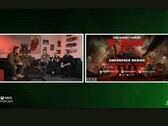 Az Xbox podcastjának képernyőmentése, amely a Gears of War borítóját mutatja a PS5 logójával együtt 