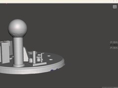 A Scanbench gömb átmérője a MeshMixerben mérve