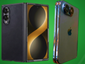 Kiszivárgott Galaxy Z Fold 8 Wide tok (balra) vs. kiszivárgott iPhone Ultra dizájnmodell (jobbra).
