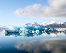 A Jökulsárlón gleccsertóról készült fotó (Kép forrása: Jeremy Bishop via Unsplash; vágott kép)