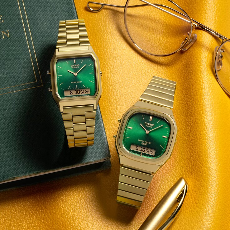 Casio AQ-230GA-3AMQY és az AQ-240EG-3A (balról jobbra)