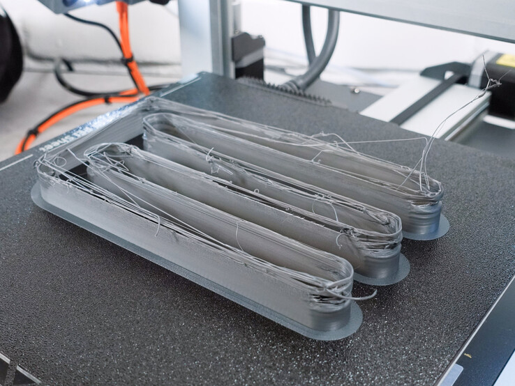 Nyomtatási sebességteszt 20 mm³/s és 40 mm³/s között