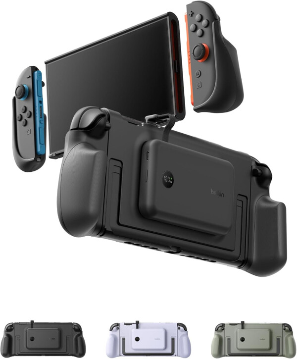 A Belkin Charging Grip három színben kapható a hozzá illő power bankokkal.