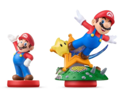A régebbi Mario Amiibo és az új Super Mario Galaxy with Luma Amiibo méretarányos összehasonlítása (kép forrása: r/amiibo)