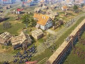 A Knights of Honor II: Sovereign című játékban egy ostromot ábrázoló kép.