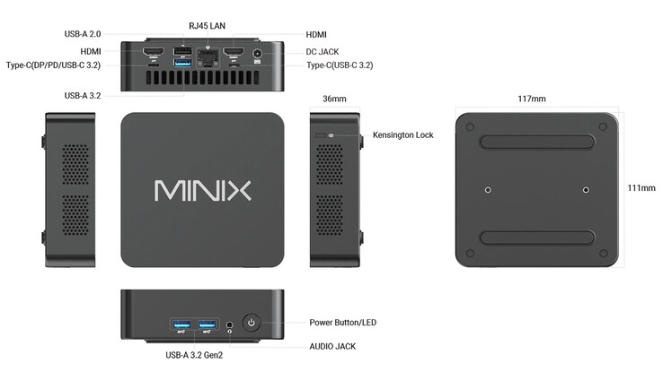A mini PC port konfigurációja (Kép forrása: Minix)