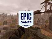A közelgő ingyenes játékok sorában nincs díjazott. Képen: szerkesztett képernyőkép a Stalcraftból, felül az Epic Games Store logójával.