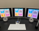 A teljes iPod Nano/3-monitor összeállítás képe.