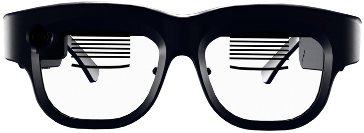 A Luna Glass hullámvezetők segítségével egy továbbfejlesztett kameraképet vetít viselője szeme elé.