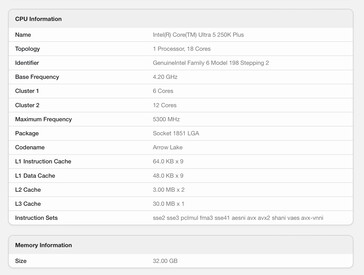 Az Intel Core Ultra 5 250K Plus két maggal többet tartalmaz.