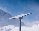 Egy Starlink vevőegység havas körülmények között (Kép forrása: SpaceX)