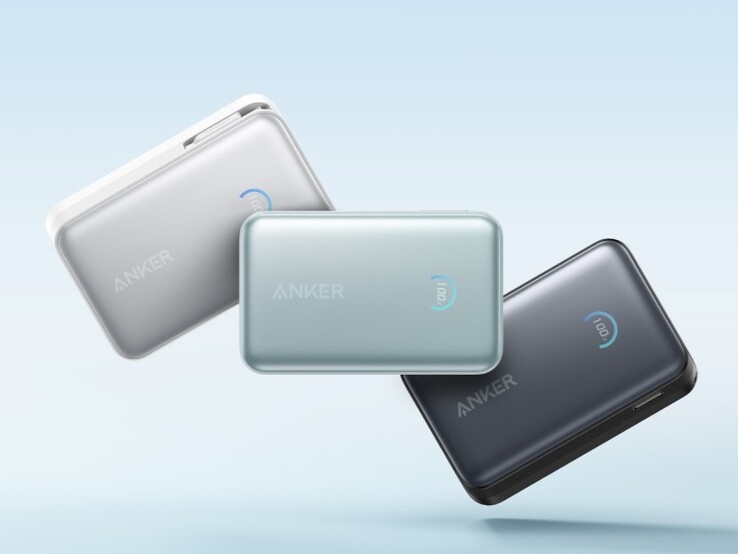 Az Anker Nano Power Bank három színe (10K, 45W, beépített visszahúzható USB-C kábel). (Kép forrása: Anker)