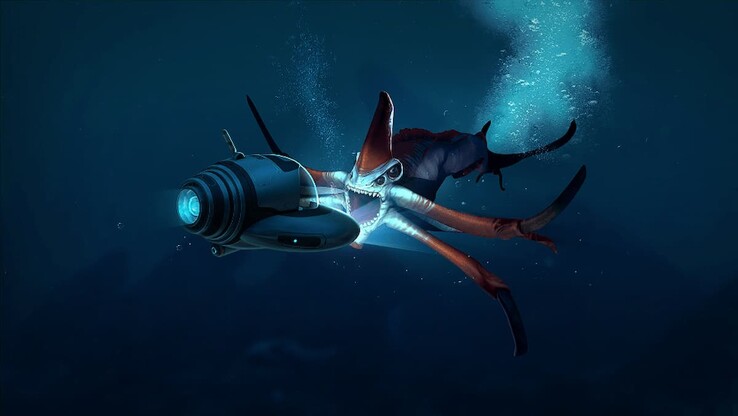 Reaper Leviathan a Subnauticából. (Kép forrása: Unknown Worlds)