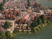 Egy kép a Farthest Frontier játék épületeiről; a játék jelenleg 50%-os kedvezménnyel kapható a Steamen.