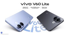 A Vivo V60 Lite 4G kék és fekete színben kapható (Kép forrása: Vivo)